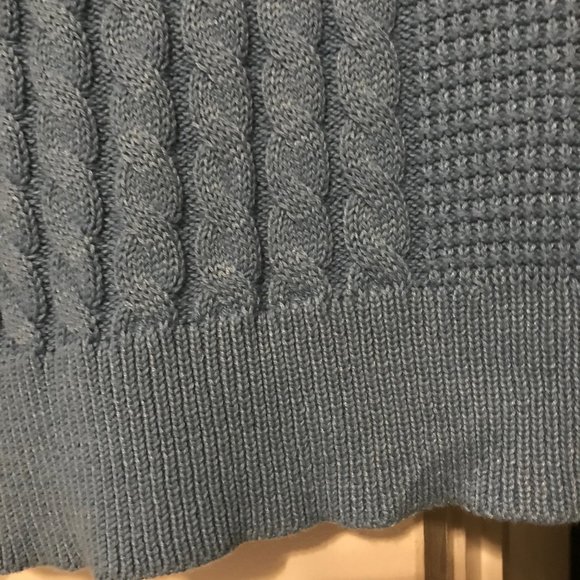 Time and True 3x (or 22) beautiful medium blue sweater. Multi knit styles. - Picture 5 of 9
